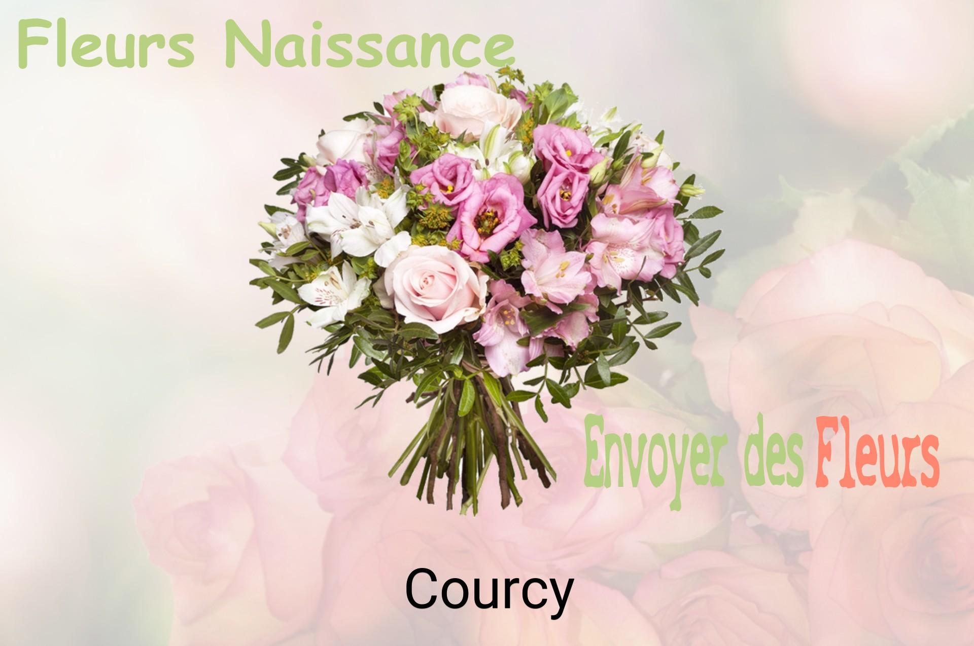 Bouquet de fleurs de naissance livré à Courcy